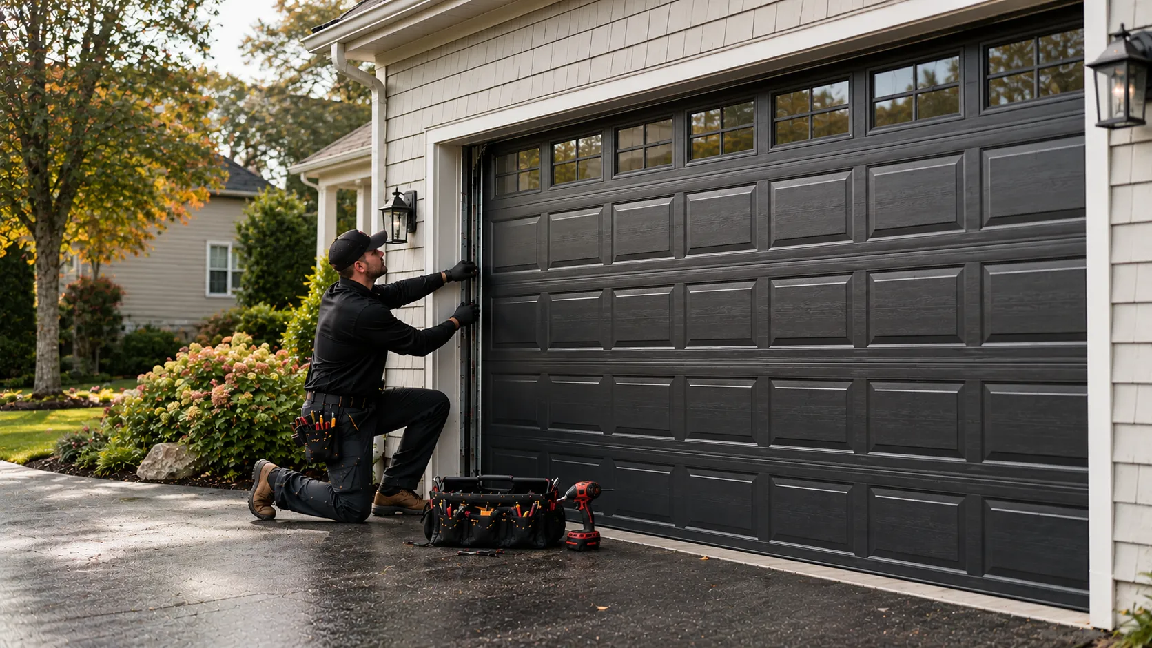 Garage door work on a home in Saginaw
