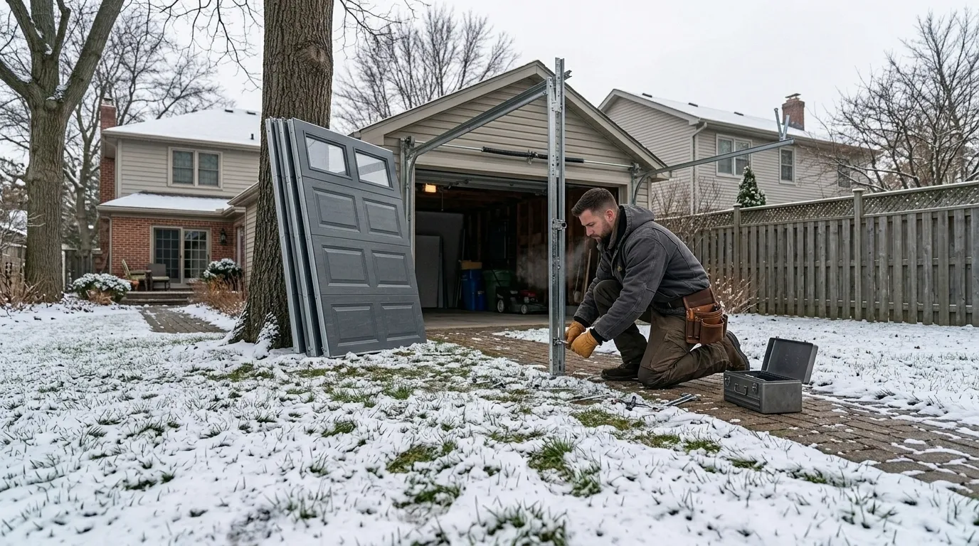 New Garage Door Installation for Reese's 1970s Housing Stock in Saginaw