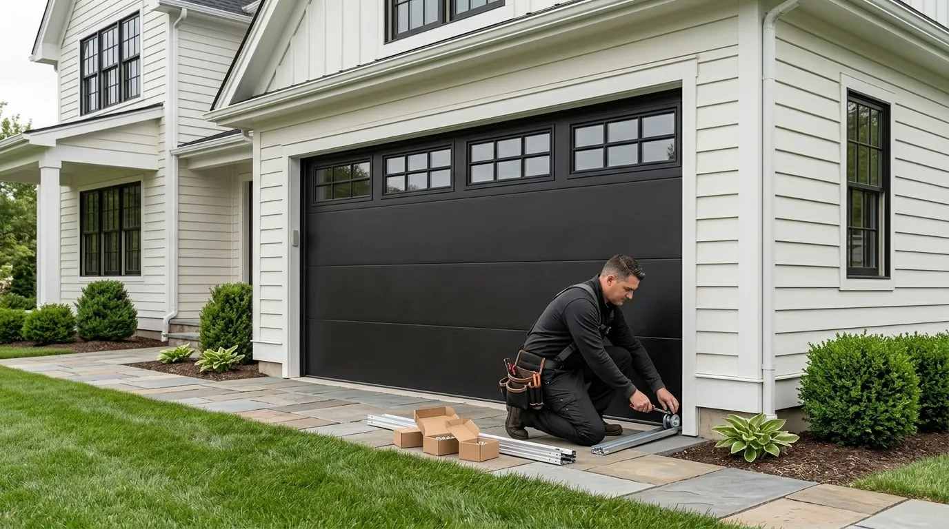 New Garage Door Installation for Zilwaukee Homes in Saginaw