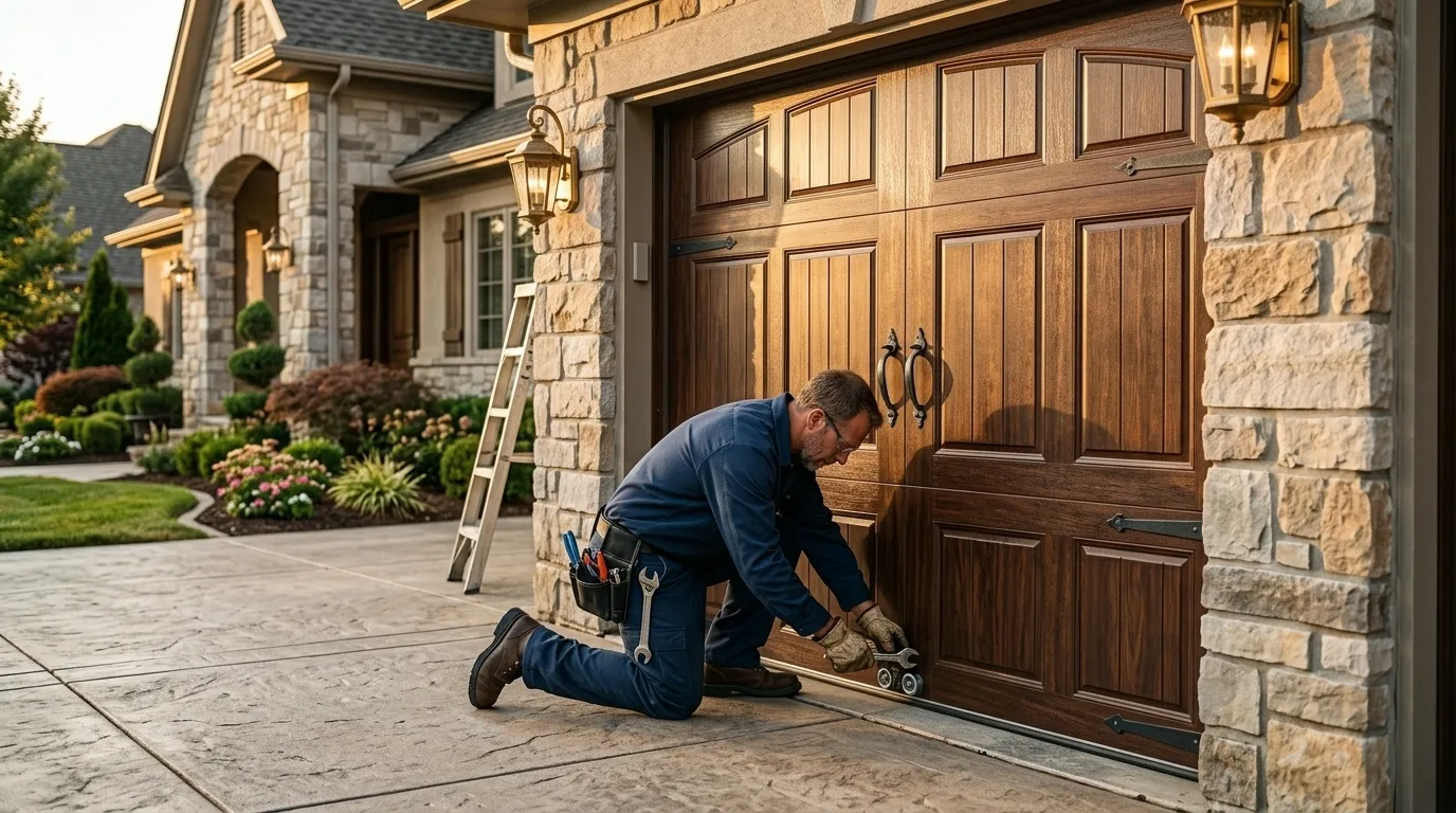 Off-Track Door Repair for Bridgeport's 1960s Garages in Saginaw