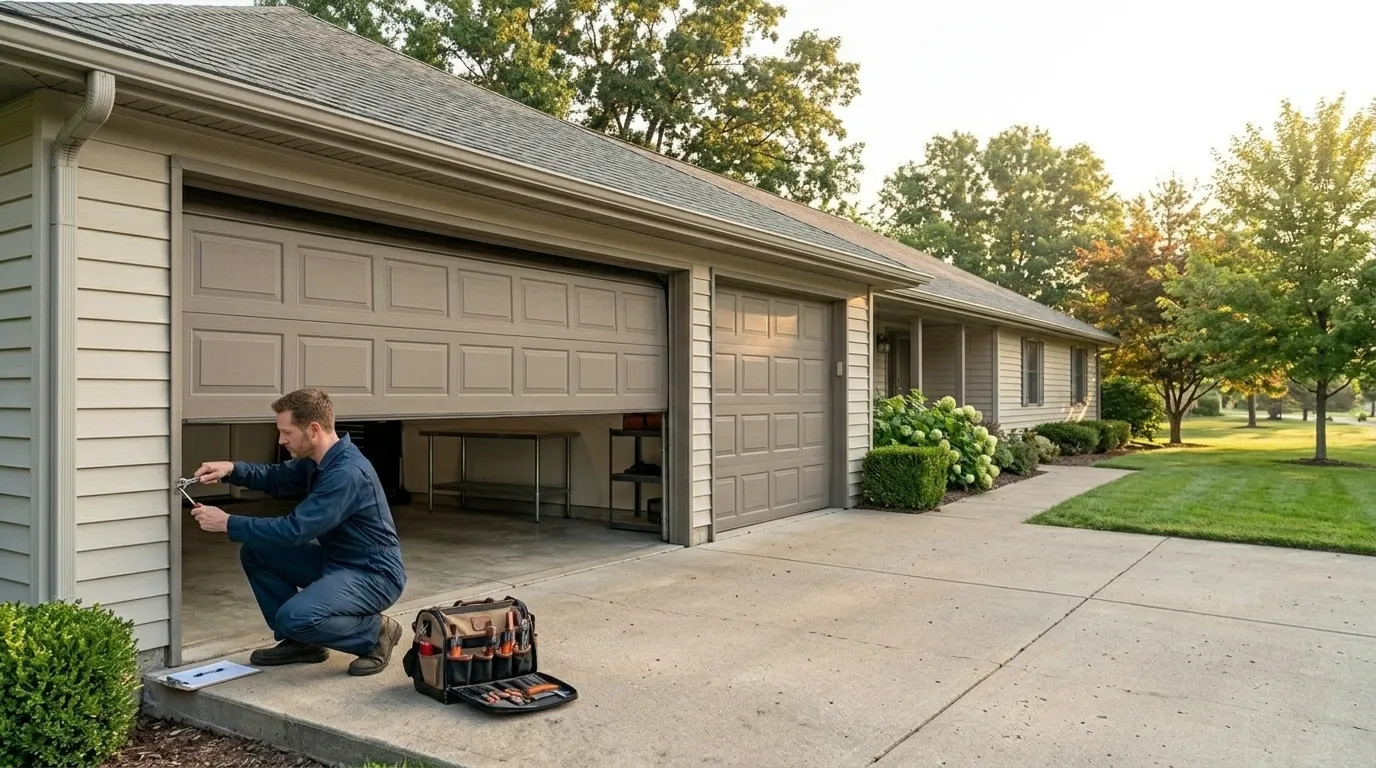 Off-Track Door Repair for Frankenmuth Homes in Saginaw